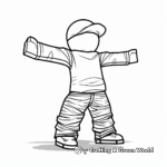 Simple Roblox Noob Coloring Pages 1