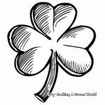 Simple Shamrock Coloring Pages for Children 2