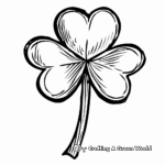 Simple Shamrock Coloring Pages for Children 3