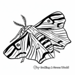 Simple Tiger Moth Coloring Pages for Children 3