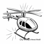 Simple Toy Helicopter Coloring Pages for Kids 1