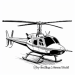 Simple Toy Helicopter Coloring Pages for Kids 2