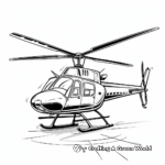 Simple Toy Helicopter Coloring Pages for Kids 3