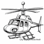 Simple Toy Helicopter Coloring Pages for Kids 4