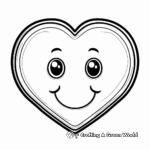 Simple Valentine's Heart Coloring Pages for Toddlers 2