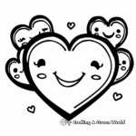 Simple Valentine's Heart Coloring Pages for Toddlers 3