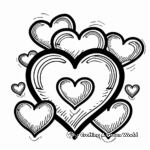 Simple Valentine's Heart Coloring Pages for Toddlers 4