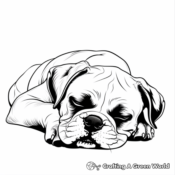 Boxer Puppy Coloring Pages - Free &amp; Printable!