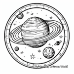 Solar System Circle-themed Coloring Pages 1
