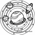 Solar System Circle-themed Coloring Pages 2