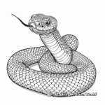 Spine-Chilling Death Adder Coloring Pages 1
