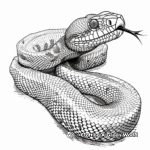 Spine-Chilling Death Adder Coloring Pages 2