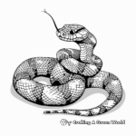 Spine-Chilling Death Adder Coloring Pages 3