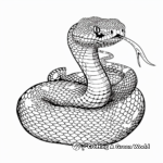 Spine-Chilling Death Adder Coloring Pages 4