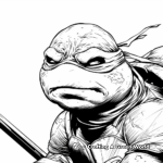 Splinter Guiding Ninja Turtles Coloring Pages 1