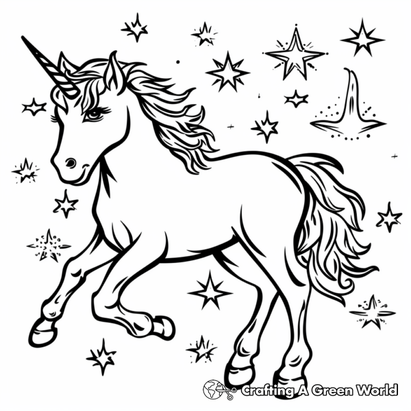 Magical Unicorn Coloring Pages - Free &amp; Printable!