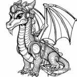 Steampunk Dragon Coloring Pages for Teens 3