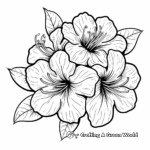 Stunning Azalea Flowers Coloring Pages 1