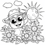 Sunny August Summer Scene Coloring Pages 3