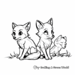 Swift Kit Fox Coloring Pages 2