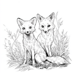 Swift Kit Fox Coloring Pages 4