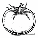 Tasty Tomato Coloring Pages 1