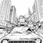 Teenage Mutant Ninja Turtles Vehicles Coloring Sheets 4