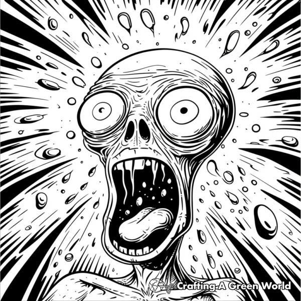 Adult Horror Coloring Pages - Free &amp; Printable!