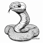 Terrifying Black Mamba Coloring Pages 1