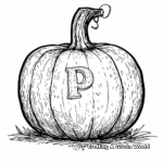 Thanksgiving Pumpkin Coloring Pages 1