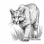 Thrilling Cougar Coloring Pages 3