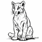 Thrilling Cougar Coloring Pages 4