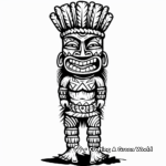 Tiki Tribal Art Coloring Pages 3