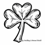 Traditional Irish Shamrock Coloring Pages 1