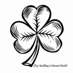 Traditional Irish Shamrock Coloring Pages 2