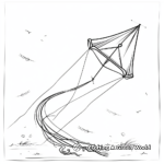 Traditional Kite Flying in August Coloring Pages 1