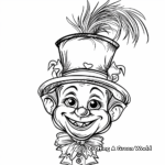 Traditional New Orleans Mardi Gras Coloring Pages 1