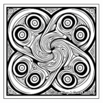 Traditional Tribal Design Coloring Pages 4