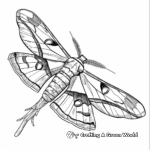 Tropical Oleander Hawk-moth Coloring Pages 1