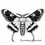 Tropical Oleander Hawk-moth Coloring Pages 3