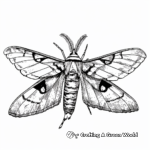 Tropical Oleander Hawk-moth Coloring Pages 4