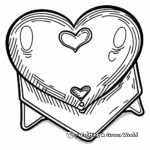 Valentine's Heart Letter Coloring Pages 3
