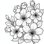 Vibrant Cherry Blossom Coloring Pages 2