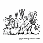 Vibrant Farm Vegetables Coloring Pages 4