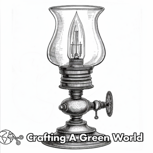 Lamp Coloring Pages - Free &amp; Printable!
