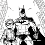 Vivid Batman and Robin Coloring Pages 1