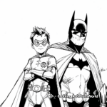 Vivid Batman and Robin Coloring Pages 3