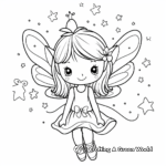 Whimsical Kawaii Fairy Coloring Pages 4