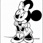 Whimsical Minnie Mouse Fairy Princess Coloring Pages 1