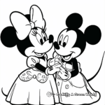 Whimsical Minnie Mouse Fairy Princess Coloring Pages 2
